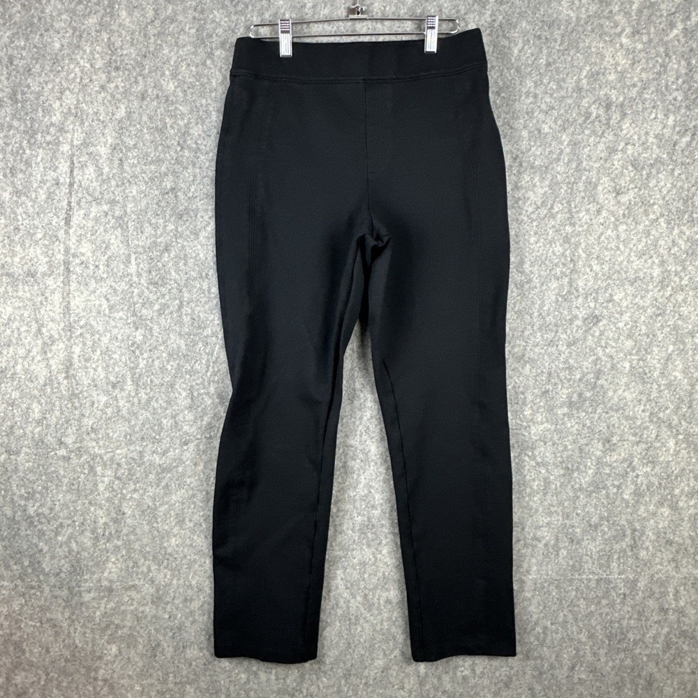 SPANX Pants Womens M Black PerfectFit Ponte Slim Straight Travel Minimalist EUC